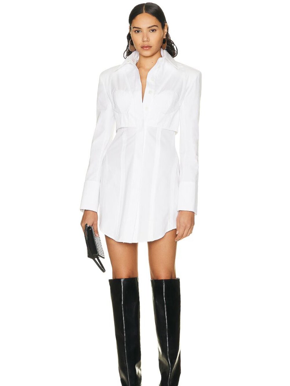 BALMAIN Lingerie Cut Poplin Dress Size 36